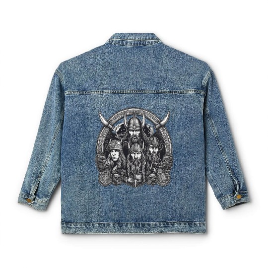 viking warriors Classic Women's Denim Jackets