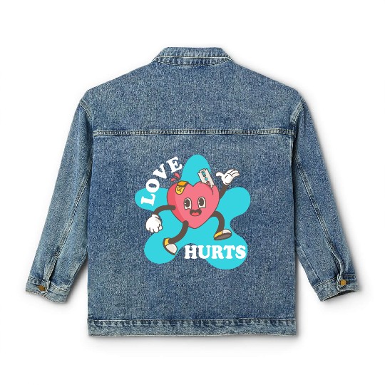 love hurts Classic Women's Denim Jackets