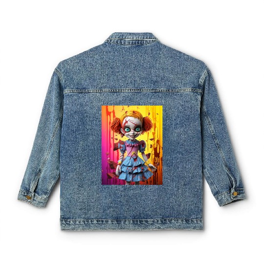 Horror Doll embrace the fear Classic Women's Denim Jackets