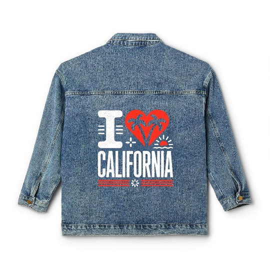 I love California | The Golden State Classic Women's Denim Jackets
