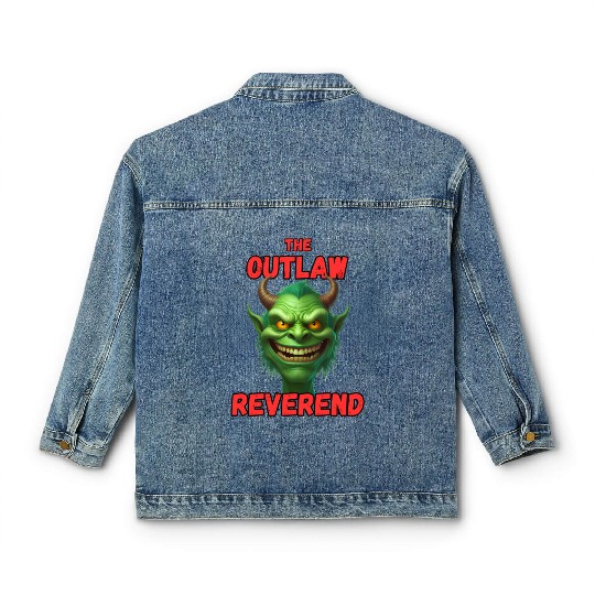 Outlaw Reverend Green Demon Classic Women's Denim Jackets