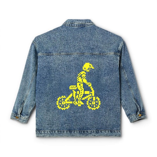 BMX Bike Bandits ZX Spectrum 8-bit Classic Women's Denim Jackets
