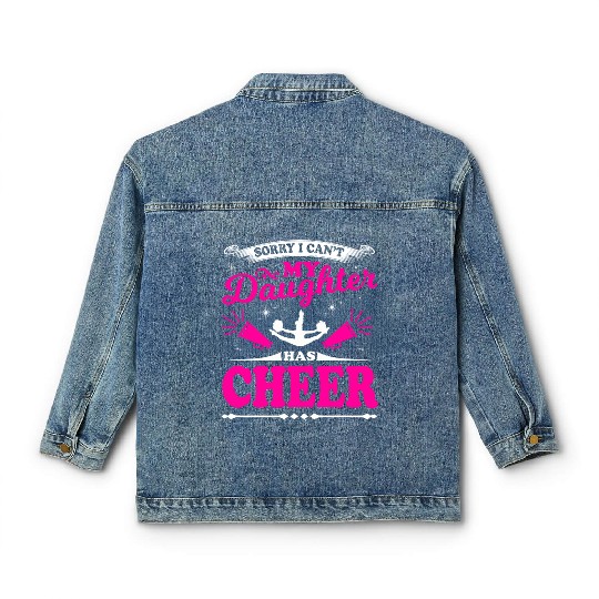 My Daughter Cheer Mom Cheerleading Mother's Day Classic Women's Denim Jackets