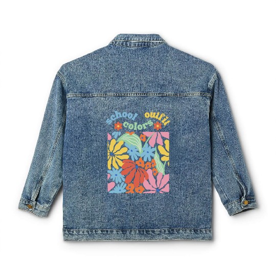 school outfit colors: Perfect Your Campus Style Classic Women's Denim Jackets