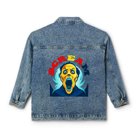 Scream Vintage Halloween Classic Women's Denim Jackets