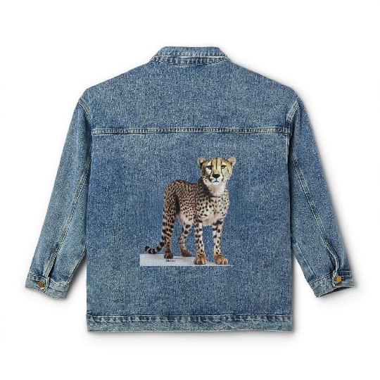 Cheetah Classic Women's Denim Jackets