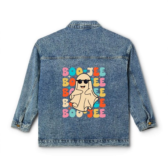 Funny Halloween Boo-jee Classic Women's Denim Jackets