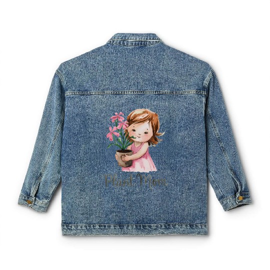 plant mom Classic Women's Denim Jackets