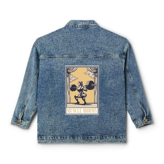 Tarot Cards Muscle Mommy for Strength & Classic Women's Denim Jackets