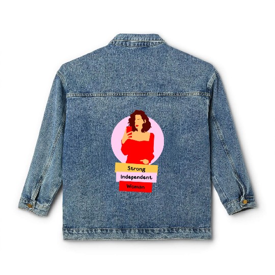 this is what a strong, Independent women looks lik Classic Women's Denim Jackets