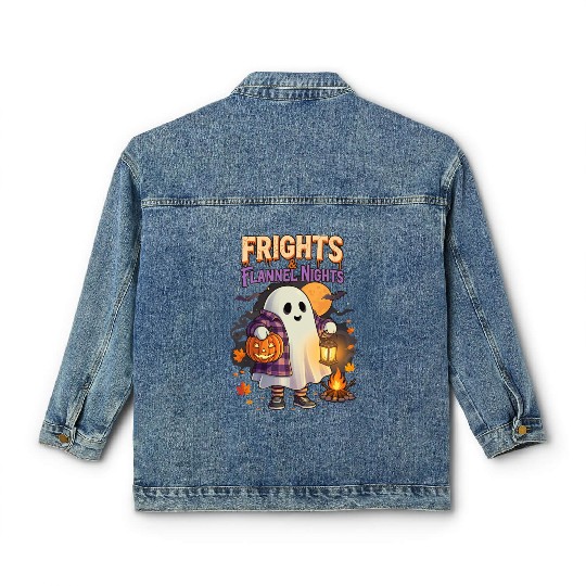 Frights & Flannel Nights | by Asarteon Classic Women's Denim Jackets