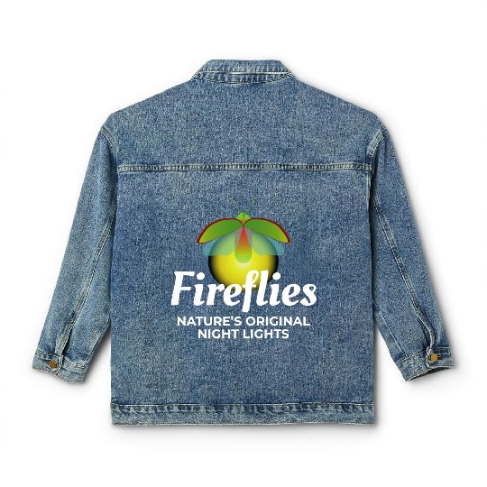Fireflies Firefly Lightning Bug Insect Collector Classic Women's Denim Jackets
