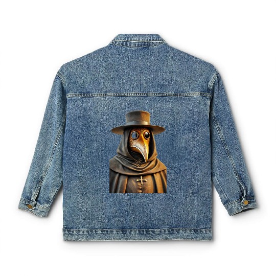 Golden Plague Doctor Classic Women's Denim Jackets