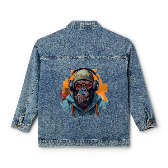 music, monkey, arctic monkeys, cool, band Classic Women's Denim Jackets