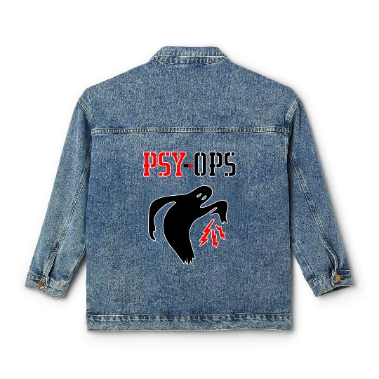 Psy-ops Secret Military Group US Armed Forces Classic Women's Denim Jackets