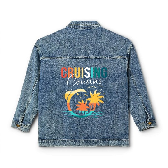 Family Cruise Mediterranean Cruising Cousins Classic Women's Denim Jackets