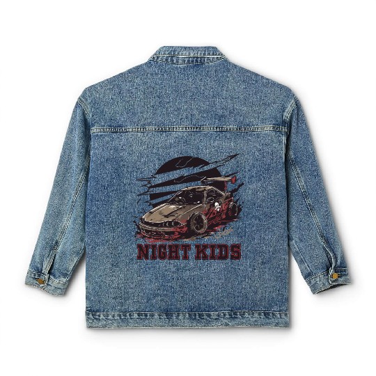 Trashy JDM Street Racer Night Kids Classic Women's Denim Jackets