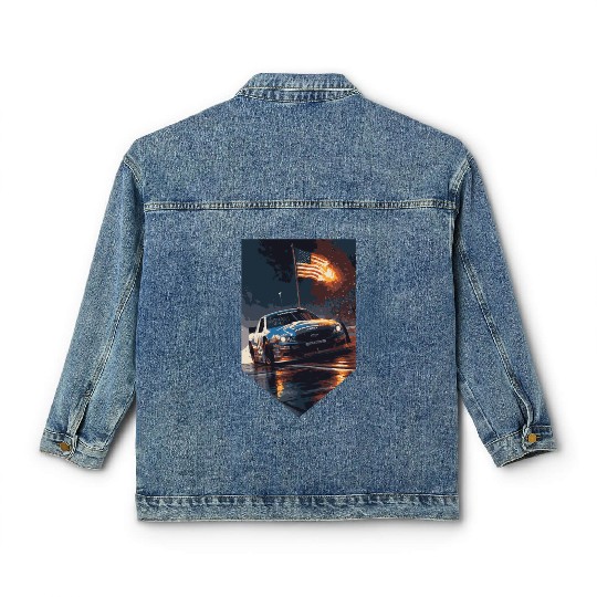 Pit Stop Paradise: NASCAR Fans Classic Women's Denim Jackets
