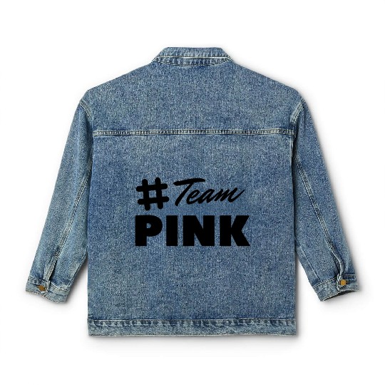 Team pink Classic Women's Denim Jackets