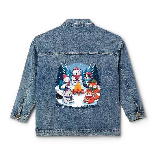 Winter wonderland vibes Classic Women's Denim Jackets