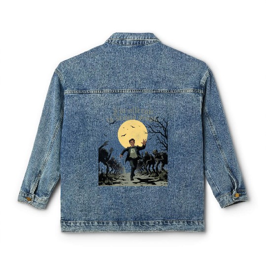 I m allergic to stupid people zombies Classic Women's Denim Jackets