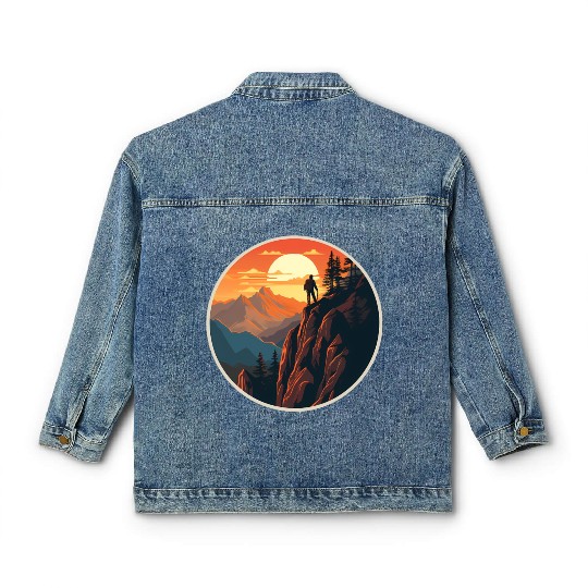 Hiking Nature Vacation Classic Women's Denim Jackets