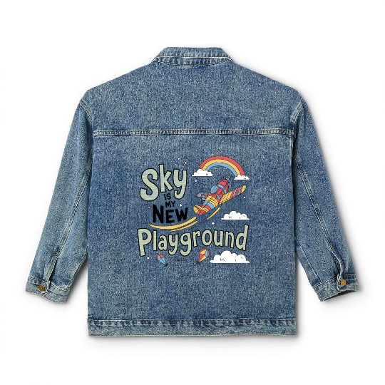 Sky Is My New Playground Classic Women's Denim Jackets