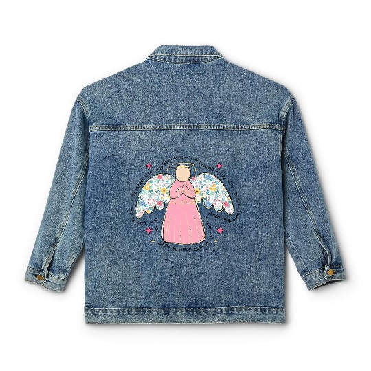 LUKE 2 19 GLORY TO GOD IN THE HIGHEST Classic Women's Denim Jackets