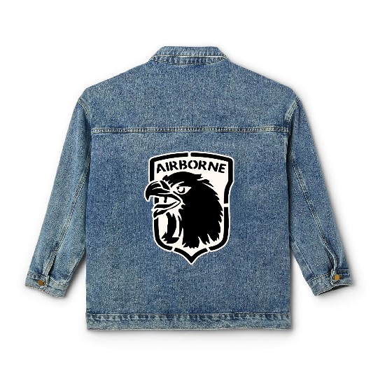 Airborne Eagle LIKE US ON FB #USAPatriotGraphics © Classic Women's Denim Jackets