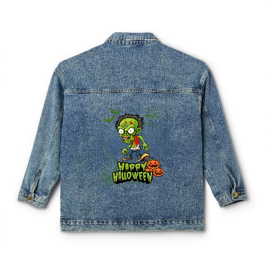 Happy Halloween Classic Women's Denim Jackets