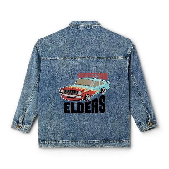 Funny Car Guy 1 Classic Women's Denim Jackets
