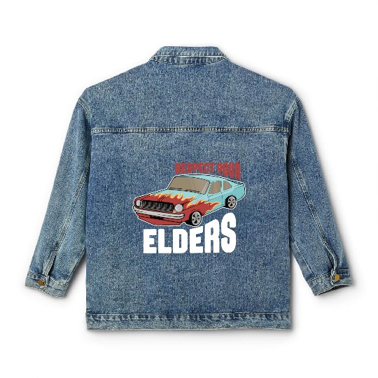 Funny Car Guy 2 Classic Women's Denim Jackets