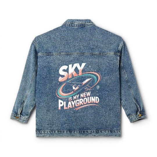 Sky Is My New Playground Classic Women's Denim Jackets