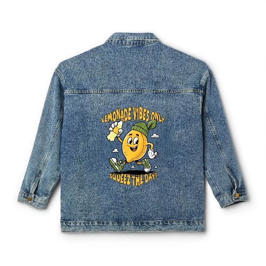 Lemonade Vibes Only Classic Women's Denim Jackets