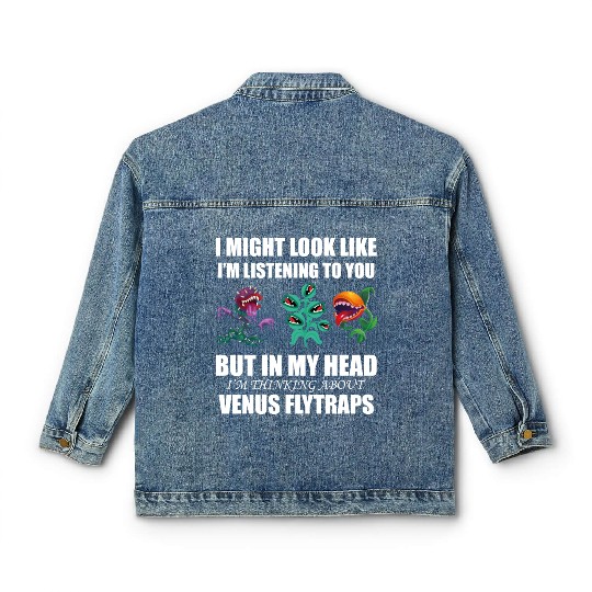 Venus flytrap lover's life! Classic Women's Denim Jackets