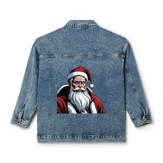 Dystopian Santa Warrior Classic Women's Denim Jackets