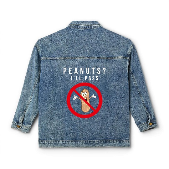 No Peanuts Allowed Classic Women's Denim Jackets