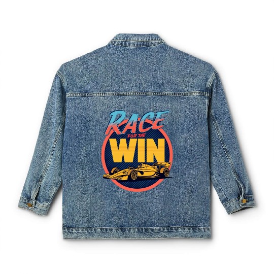 Race For The Win Classic Women's Denim Jackets