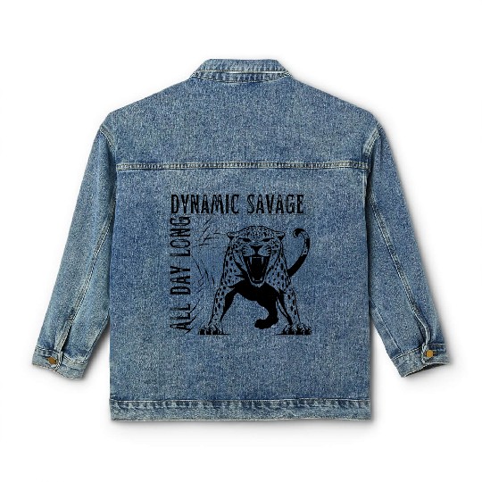Cheetah Classic Women's Denim Jackets