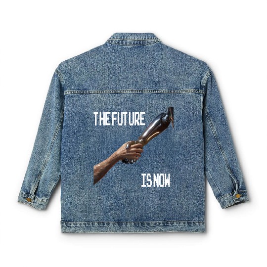 The Future is now Robot Robotic Science AI Classic Women's Denim Jackets
