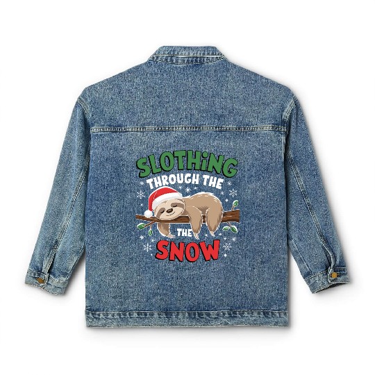 lazy christmas Classic Women's Denim Jackets