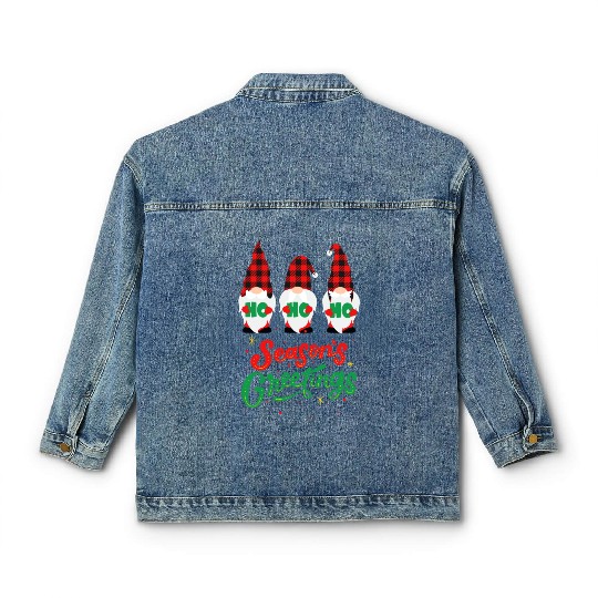 Seasons Greeting With Nome Classic Women's Denim Jackets