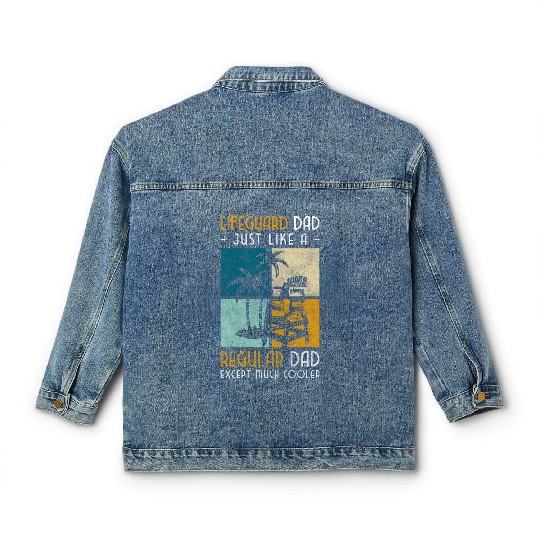 Lifeguard Edge Of The Pool Swimming Classic Women's Denim Jackets