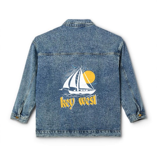 KEY-WEST FLORIDA Sunshine-State West Keys Classic Women's Denim Jackets