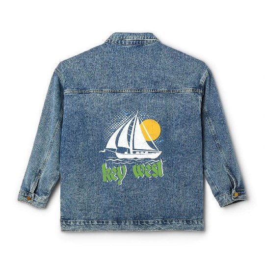 KEY-WEST FLORIDA Sunshine-State West Keys Classic Women's Denim Jackets