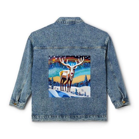 The beauty of wilderness in winter Classic Women's Denim Jackets