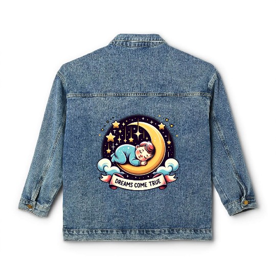 Dreams Come True Under Starry Night Sky Classic Women's Denim Jackets