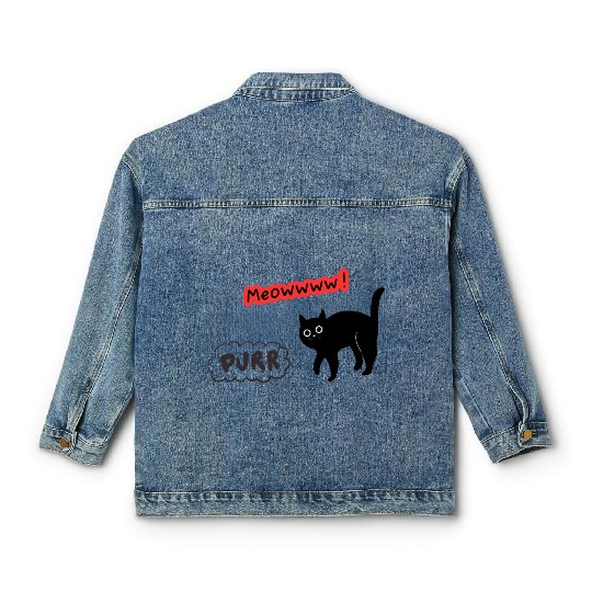 Meow Classic Women's Denim Jackets