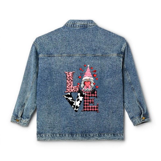 Gnomes Valentines Revelin Classic Women's Denim Jackets
