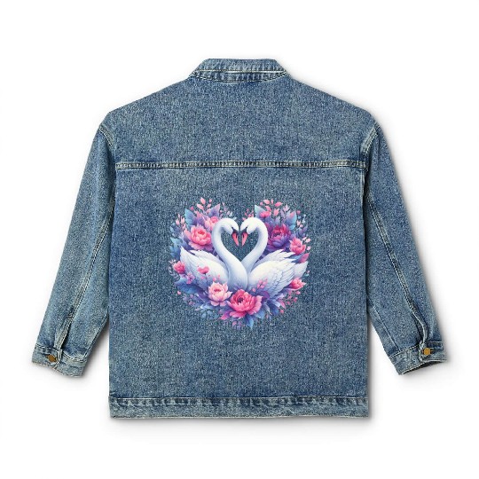 Black Gnomes Valentines Day Classic Women's Denim Jackets